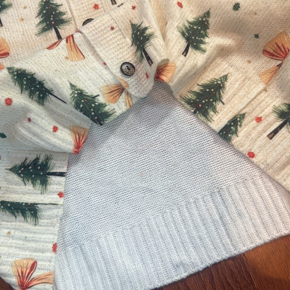 LAST ONE Christmas Trees & Bows Cardigan
Christmas Sweater - Picture 11 of 13